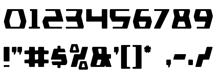 DS man Condensed Font OTHER CHARS