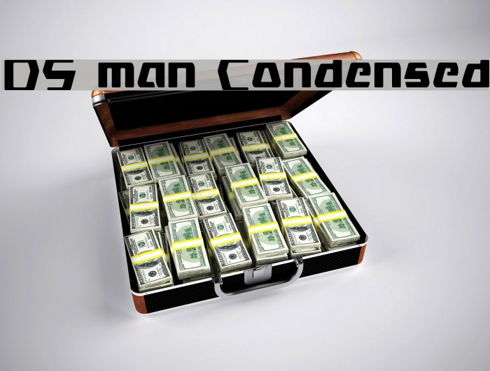 DS man Condensed Font examples