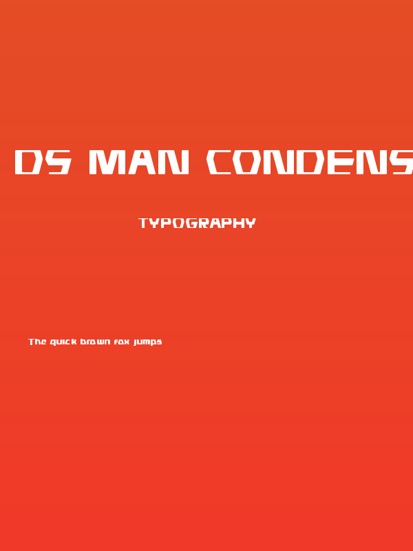 DS man Condensed Poster