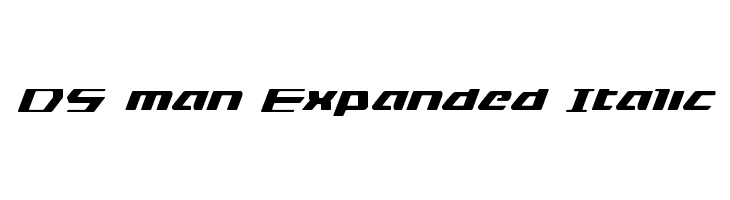 DS man Expanded Italic  免费字体下载