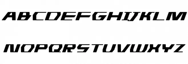 DS man Expanded Italic Schriftart Groß