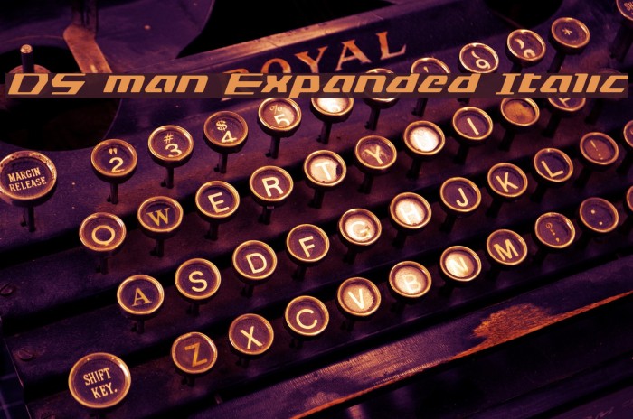 DS man Expanded Italic Example 2