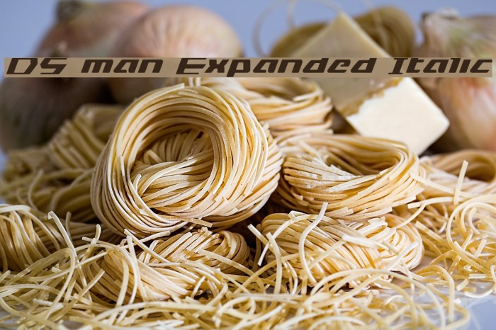 DS man Expanded Italic Example 3
