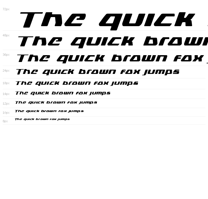 DS man Expanded Italic Waterfall