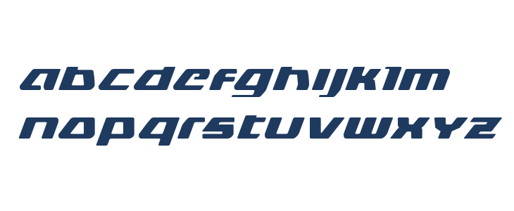 DS man Expanded Italic Lowercase