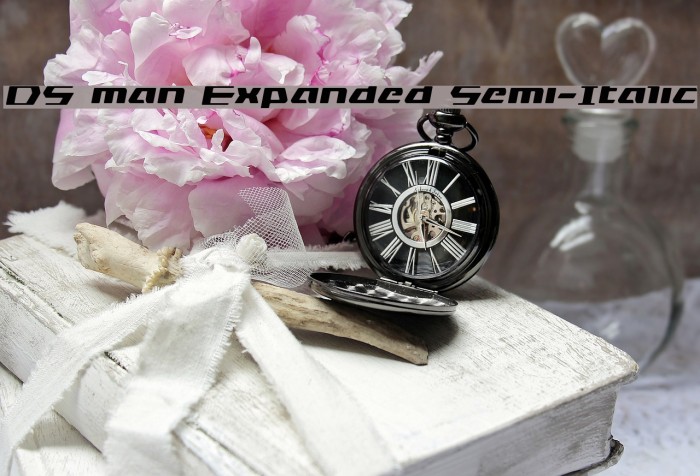 DS man Expanded Semi-Italic Example 1