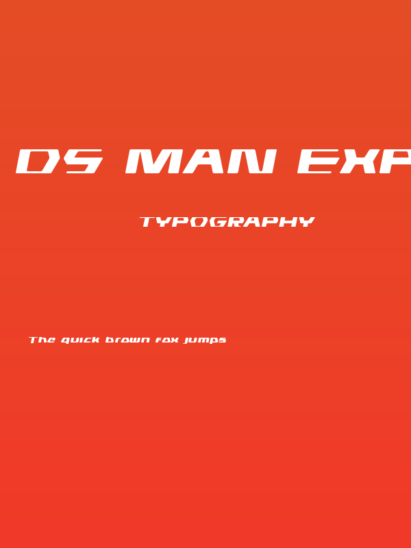 DS man Expanded Semi-Italic Poster