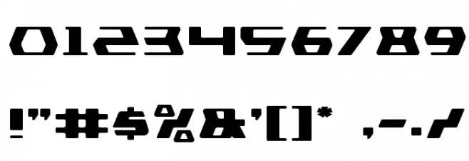 DS man Expanded Font OTHER CHARS