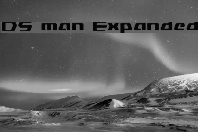 DS man Expanded Font examples