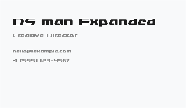 DS man Expanded Business Card