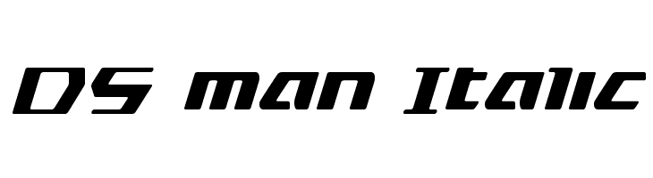 DS man Italic  les polices de caractères gratuit tlcharger