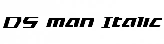 DS man Italic  免费字体下载