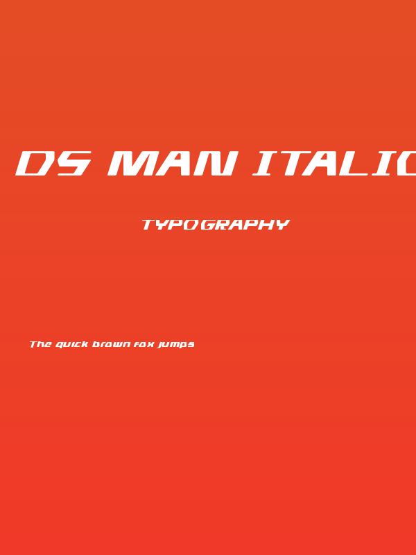 DS man Italic Poster
