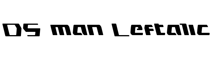 DS man Leftalic  フリーフォントのダウンロード