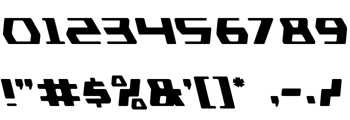 DS man Leftalic Font OTHER CHARS