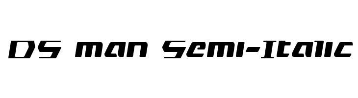 DS man Semi-Italic  Descarca Fonturi Gratis
