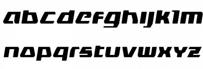 DS man Semi-Italic Font LOWERCASE