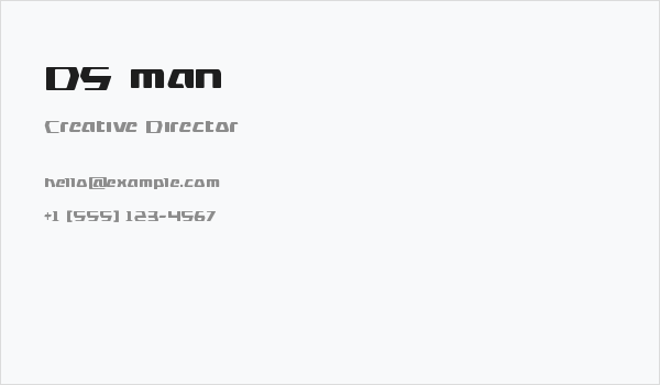 DS man Business Card