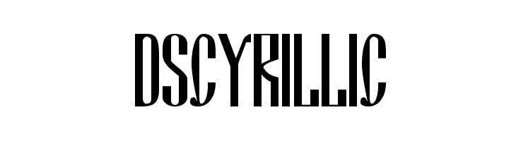 DSCyrillic  Free Fonts Download