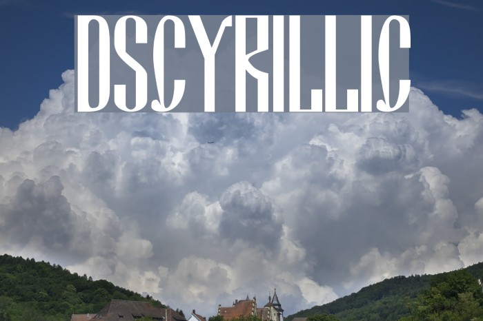 DSCyrillic Font examples