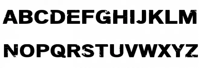 DSIODRER フォント 大文字