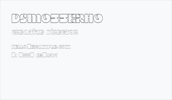 DSMotterHo Business Card