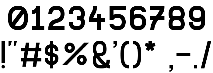 DST Font OTHER CHARS