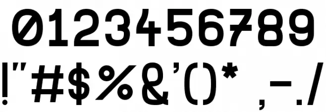 DST Font OTHER CHARS