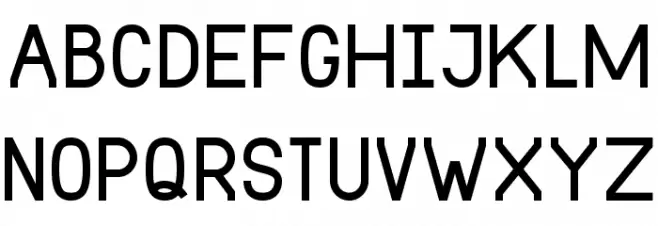 DST Schriftart Groß