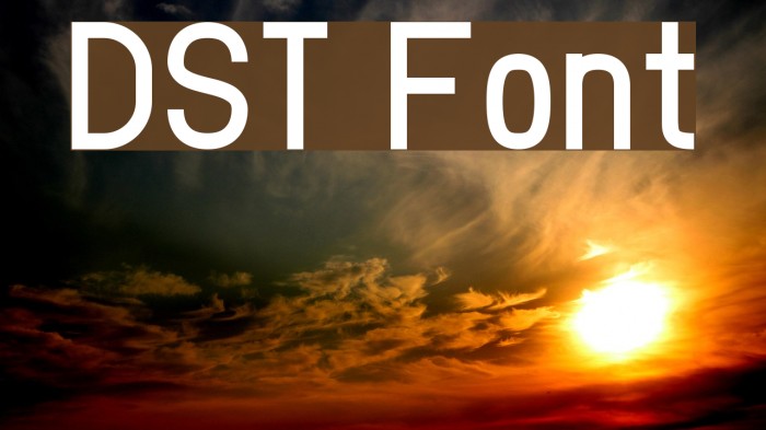 DST Font examples