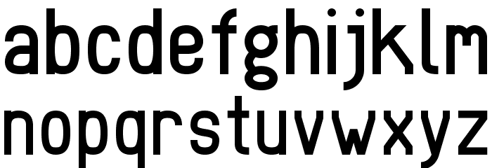 DST Font LOWERCASE
