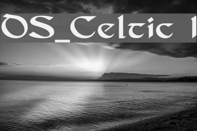 DS_Celtic 1 Font examples