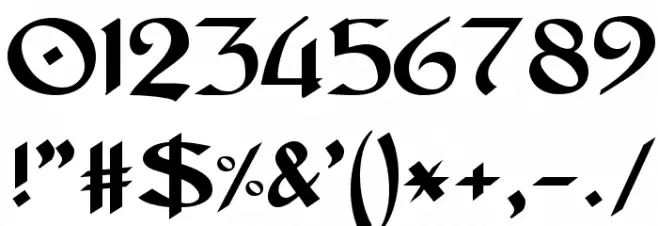 DS_Celtic 2 Font OTHER CHARS