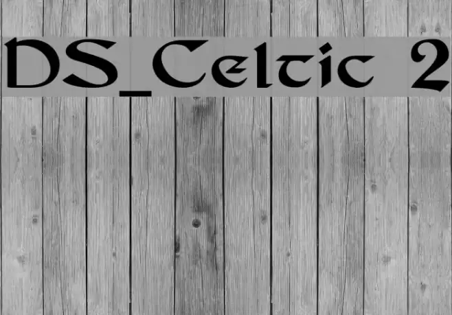 DS_Celtic 2 Font examples