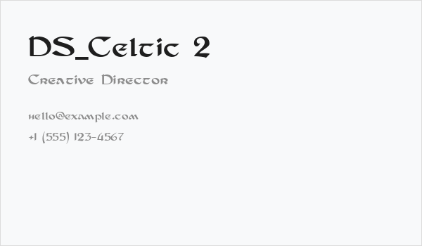 DS_Celtic 2 Business Card