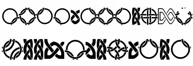 DS_Celtic Border 1 Schriftart Groß