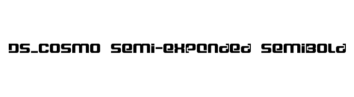 DS_Cosmo Semi-expanded SemiBold  Скачать бесплатные шрифты