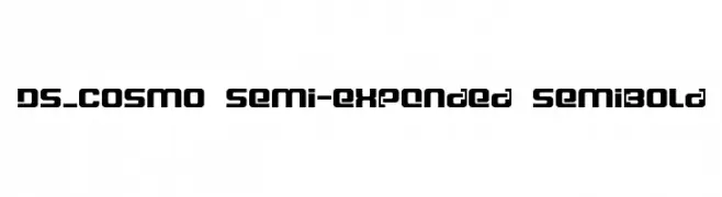 DS_Cosmo Semi-expanded SemiBold  Frei Schriftart Herunterladen