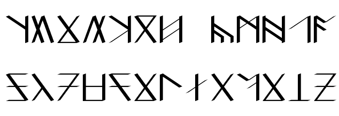 DS_Kha'zuldum Font LOWERCASE
