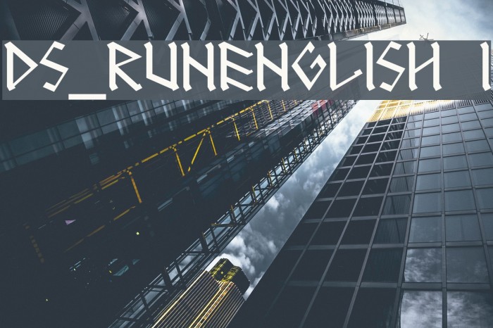 DS_RUNEnglish 1 Font examples