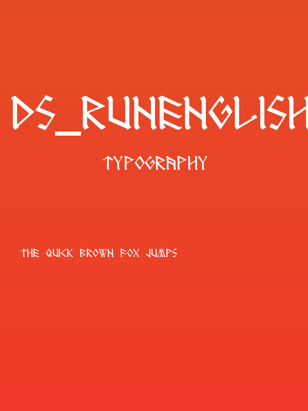 DS_RUNEnglish 1 Poster