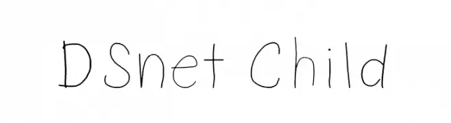 DSnet Child  नि: शुल्क फ़ॉन्ट्स डाउनलोड