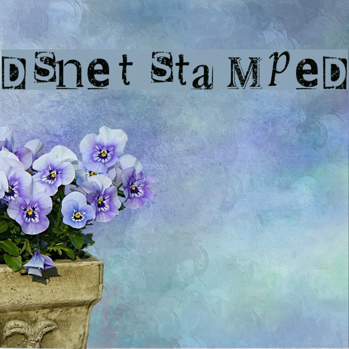 DSnet Stamped Font examples