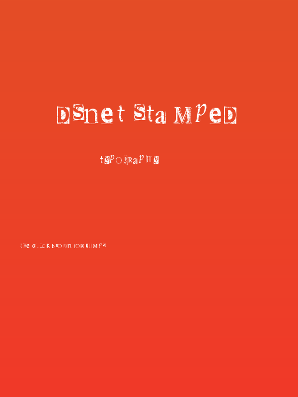 DSnet Stamped Poster