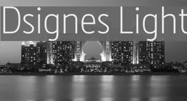 Dsignes Light Font examples