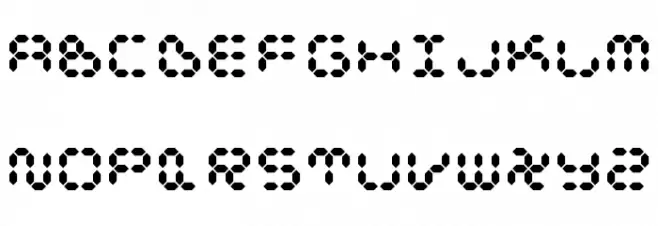 Dspl Font Litere mari