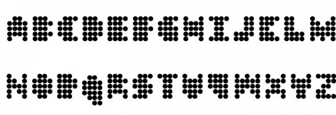 DT 104 フォント 大文字