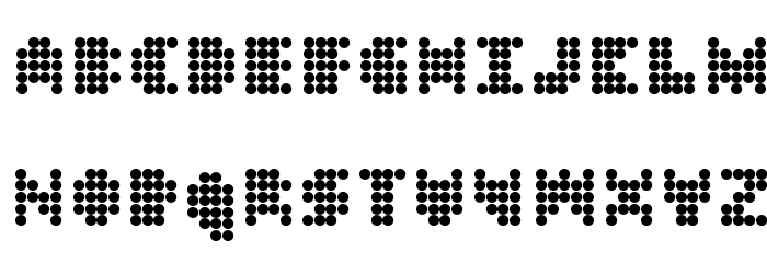 DT 104 Font LOWERCASE