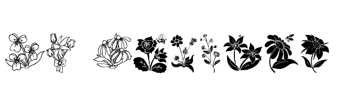 DT Flowers 2  font caratteri gratis