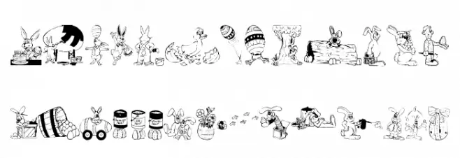 DT Hip Hop Font Litere mici
